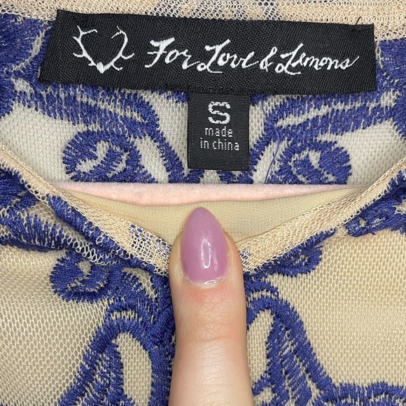 For Love & Lemons Temecula Floral Embroidered Mini Long Sleeved Dress - Picture 8 of 16